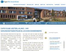 Tablet Screenshot of capio-elbe-jeetzel-klinik.de